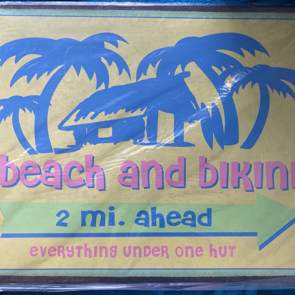 Brand new Pottery Barn Teen Metal Signage / Wall Art
